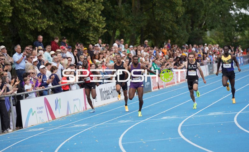 Lucas Ansah-Peprah beim Sprint im Michael-Hoffmann-Stadion Mannheim