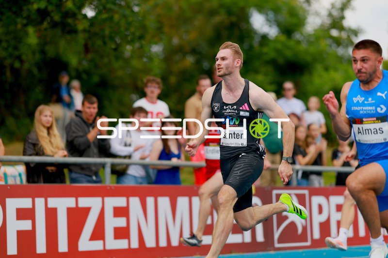 Robin Ganter und Almas Deniz im Sprint beim Junioren-Gala Mannheim 2026