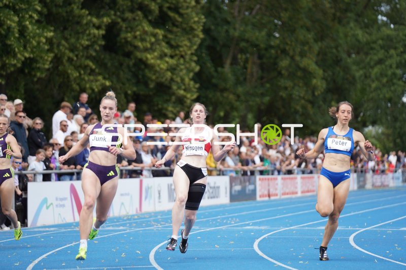 Daria Peter beim Sprint-Wettkampf im Michael-Hoffmann-Stadion Mannheim