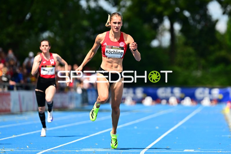 Finja Köchling (#56) im Sprint beim Junioren-Gala Mannheim 2026