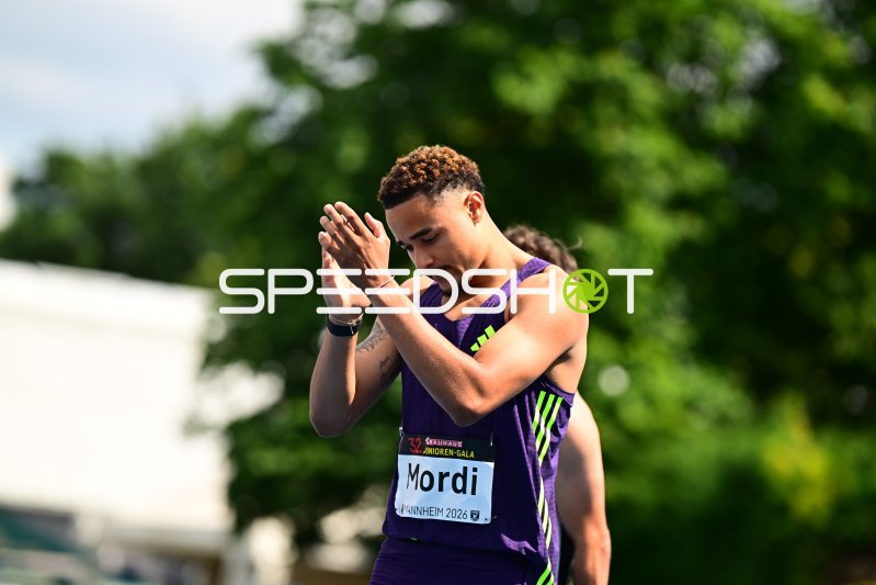 Manuel Mordi (#83) bei der Bauhaus Junioren-Gala Mannheim 2026