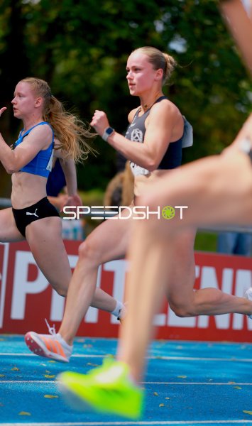 Sophie Ritter beim Sprint im Michael-Hoffmann-Stadion Mannheim