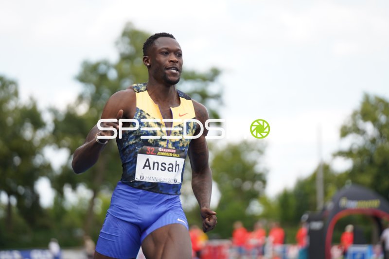 Ansah-Peprah Lucas beim Sprint bei der 32. Junioren-Gala Mannheim