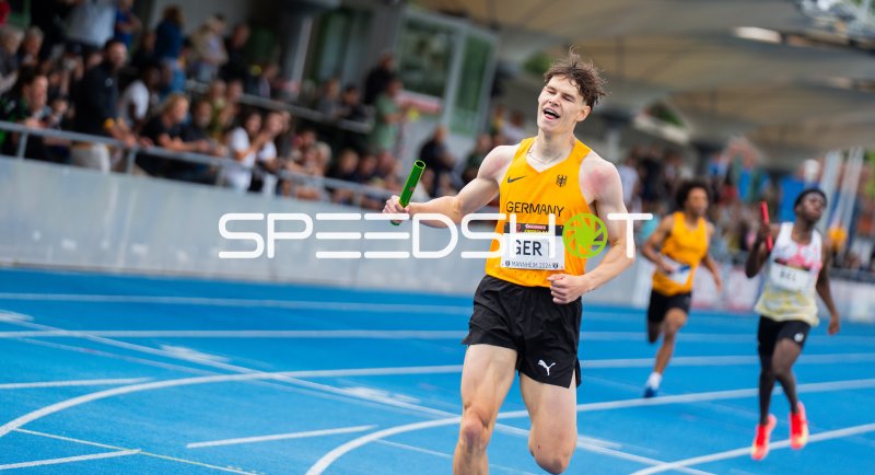 GER I beim 4x100m-Staffellauf bei der 32. Junioren-Gala Mannheim