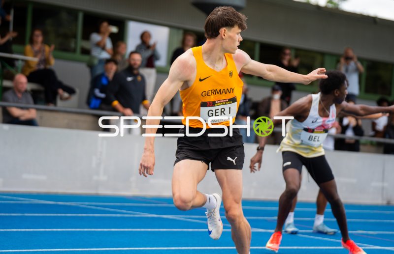 GER I beim 4x100m-Staffellauf bei der 32. Bauhaus Junioren-Gala Mannheim