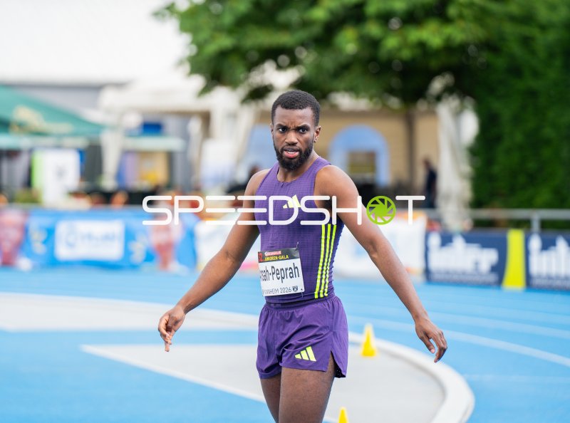 Lucas Ansah-Peprah beim Sprint im Michael-Hoffmann-Stadion Mannheim