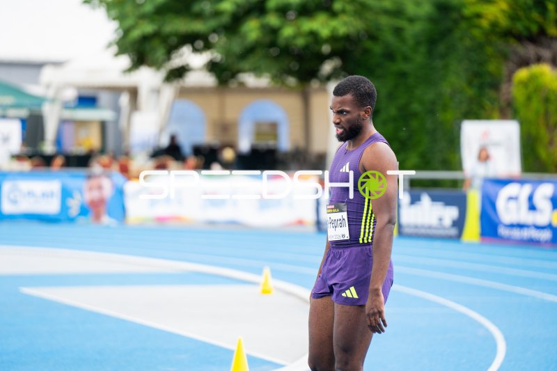 Lucas Ansah-Peprah auf der Tartanbahn beim Leichtathletik-Meeting in Mannheim