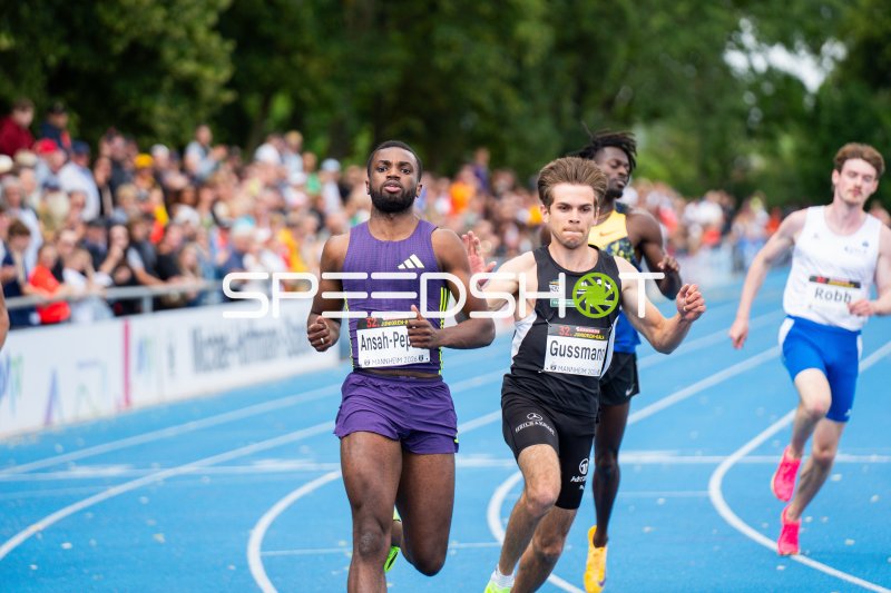 Lucas Ansah-Peprah und Heiko Gussmann im Sprintduell beim 32. Junioren-Gala Mannheim