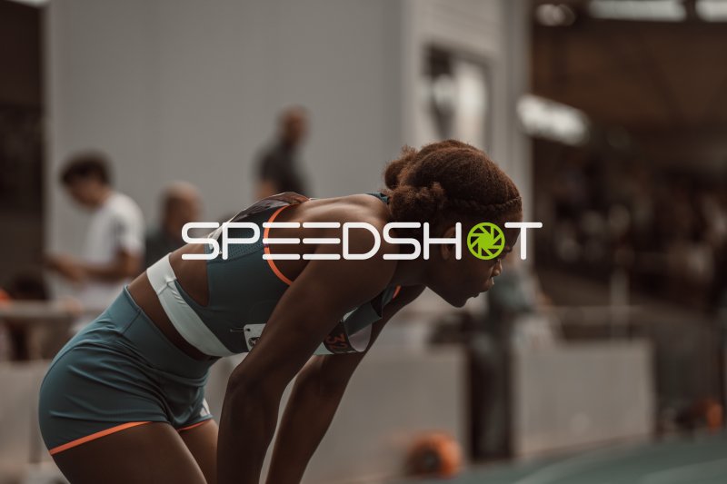 Beatrice Tassin (Frankreich) in der Startposition beim Sprint