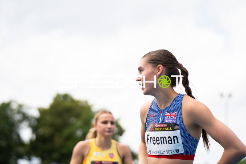 Ava Freeman (Great Britain) bei der 32. Bauhaus Junioren-Gala Mannheim