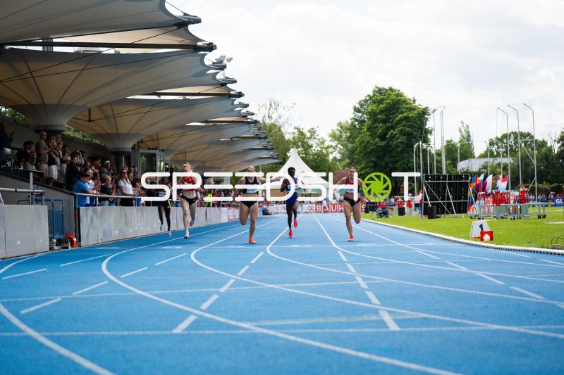Sprintfinale der Frauen im Michael-Hoffmann-Stadion Mannheim