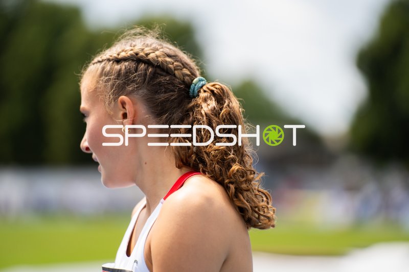 Athletin im Profil beim Leichtathletik-Meeting in Mannheim