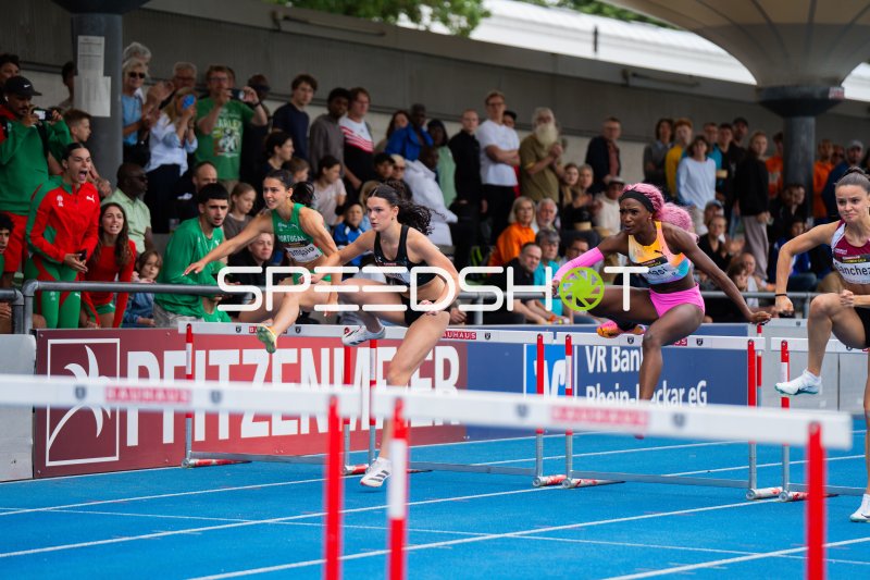 Iara Vacondeus, Sereina Liem und Jil Sanchez im 100m-Hürdenlauf