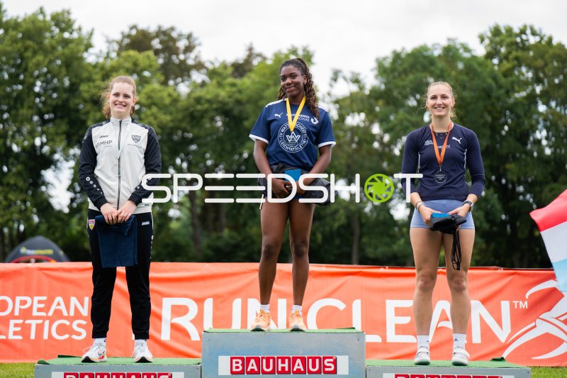 Siegerehrung bei der Leichtathletik im Michael-Hoffmann-Stadion Mannheim