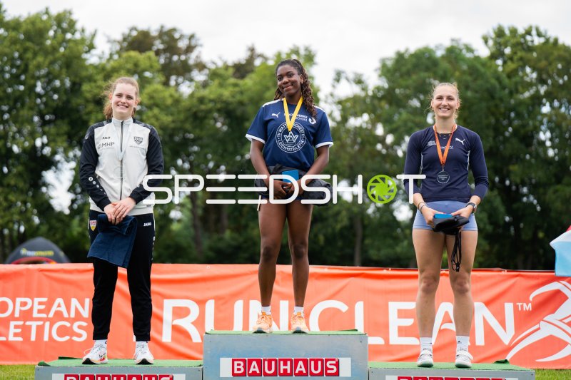 Siegerehrung bei der Leichtathletik im Michael-Hoffmann-Stadion Mannheim