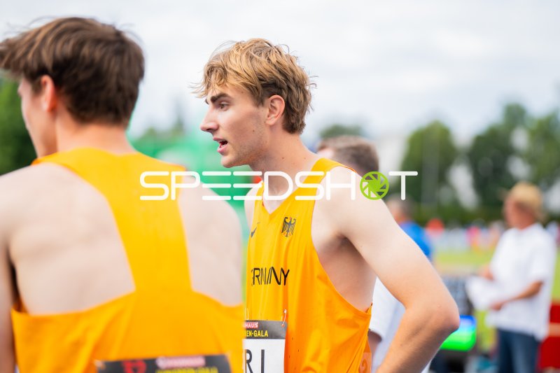 Tjark Schult beim Leichtathletik-Meeting in Mannheim