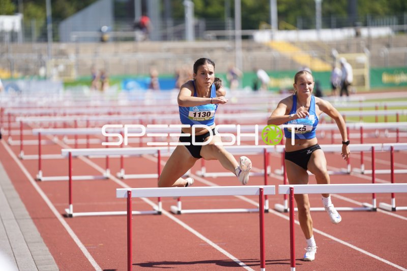 Anna Kaul und Constanze Koller im Hürdensprint in Koblenz