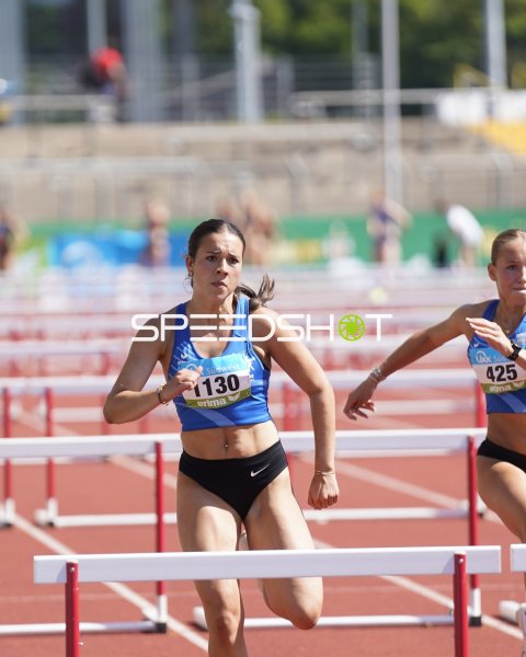 Anna Kaul und Constanze Koller im Hürdensprint in Koblenz