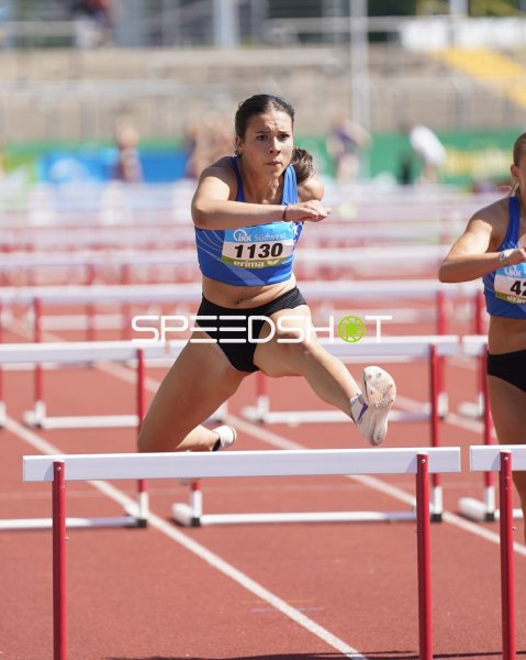 Anna Kaul und Constanze Koller im Hürdensprint in Koblenz