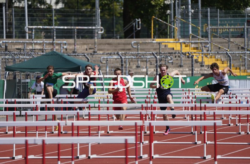 Carlo Deuker und Lenny Sohmer im Hürdensprint in Koblenz