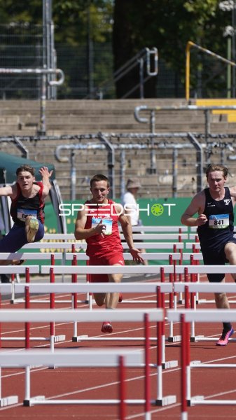 Carlo Deuker und Lenny Sohmer im Hürdensprint in Koblenz