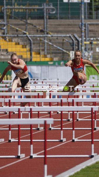 Scholz Leana und Nele Zwirner im Hürdensprint in Koblenz