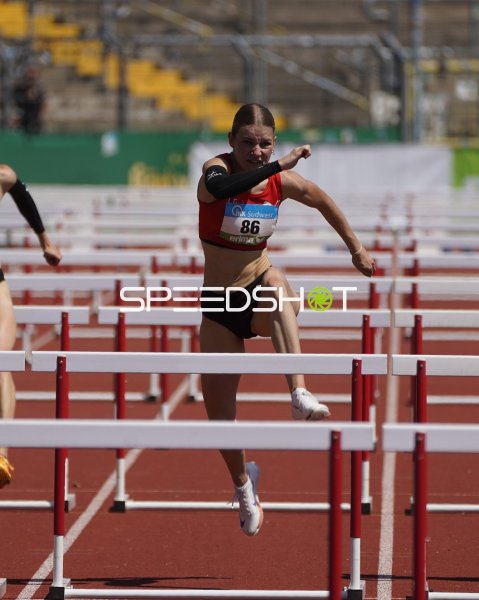 Nicole Frey und Saskia Woidy im Hürdensprint in Koblenz