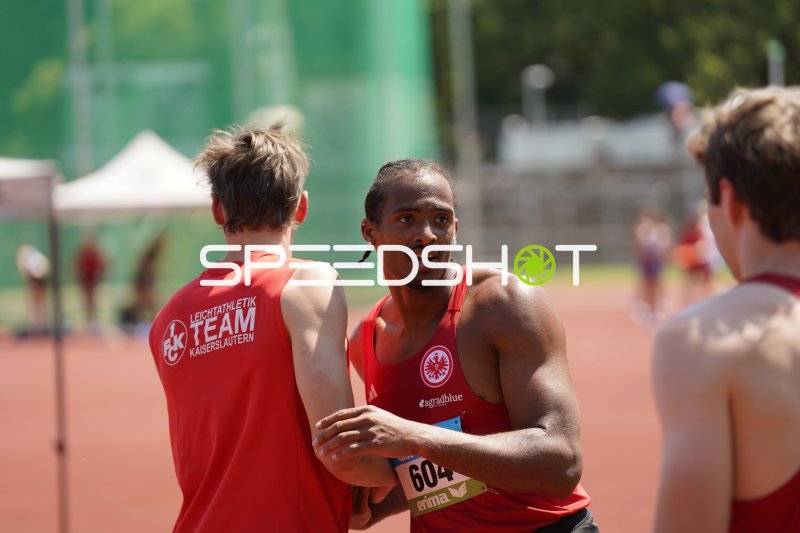 Fleurisson Fred Isaac nach dem Wettkampf im Stadion Oberwerth Koblenz