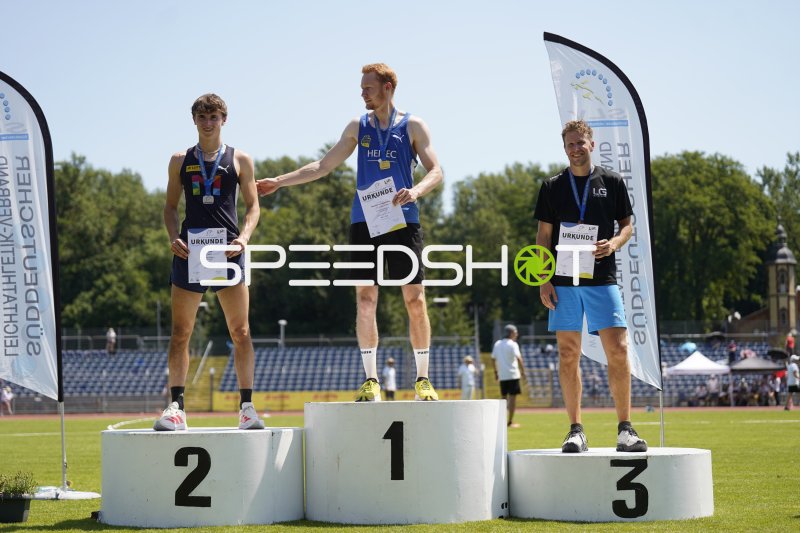 Siegerehrung bei der Süddeutschen Leichtathletik-Meisterschaft in Koblenz