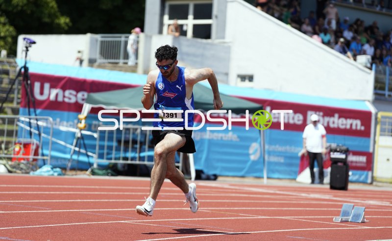 Tsimopoulos Angelos David im Sprint beim Leichtathletik-Meeting in Koblenz