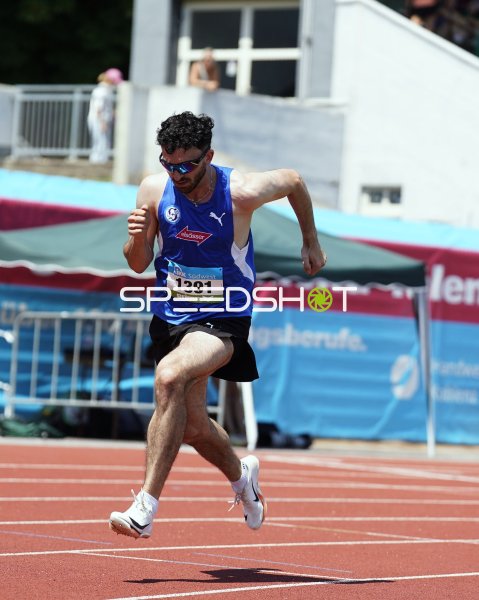 Tsimopoulos Angelos David im Sprint beim Leichtathletik-Meeting in Koblenz