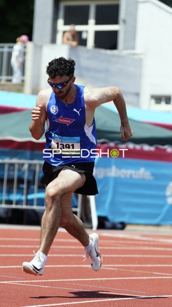 Tsimopoulos Angelos David im Sprint beim Leichtathletik-Meeting in Koblenz