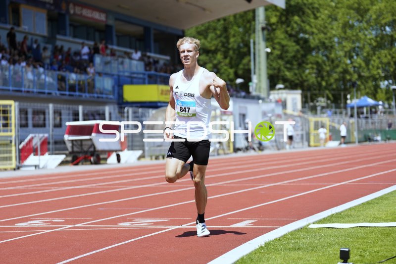 Göpfert Lucius beim Lauf im Stadion Oberwerth Koblenz