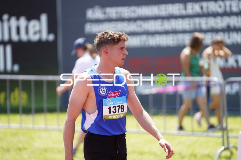 Startnummer 1379 beim Leichtathletik-Meeting in Koblenz