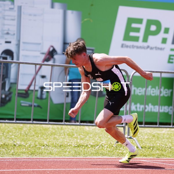 Sprint-Start im Stadion Oberwerth Koblenz