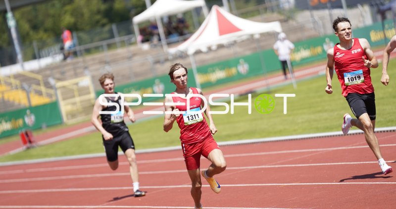 Weyhing Frederik im Sprint beim Leichtathletik-Meeting in Koblenz
