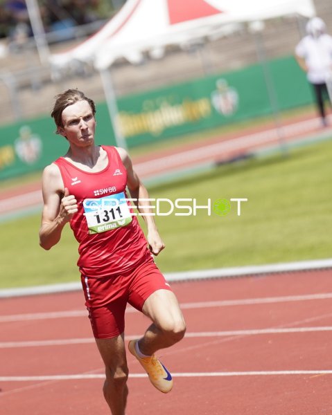 Weyhing Frederik im Sprint beim Leichtathletik-Meeting in Koblenz