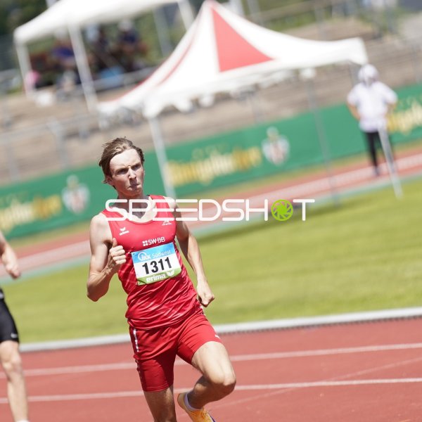 Weyhing Frederik im Sprint beim Leichtathletik-Meeting in Koblenz