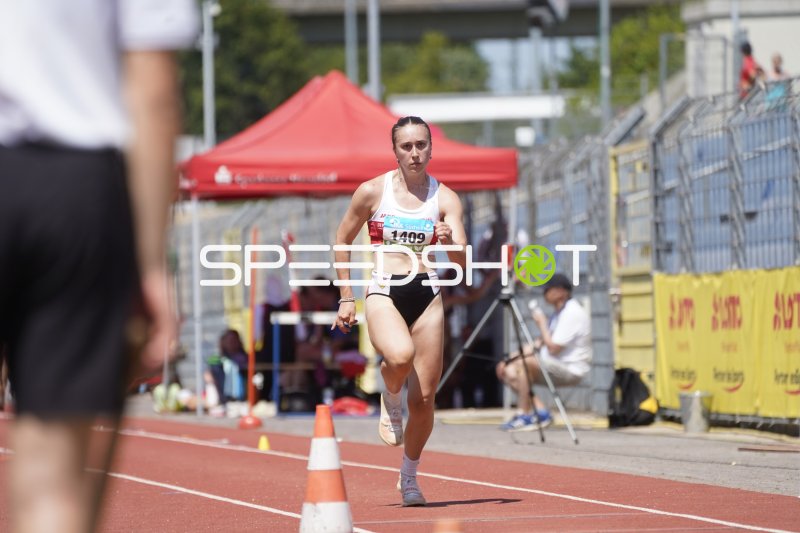 Schwarz Alia (1409) im Sprint beim Leichtathletik-Meeting in Koblenz