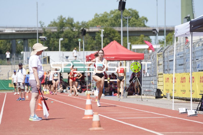 Haase Mia-Sophie (1404) beim Sprint im Stadion Oberwerth Koblenz