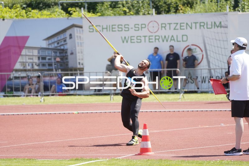 Fundel Julian (1187) beim Speerwurf im Stadion Oberwerth Koblenz