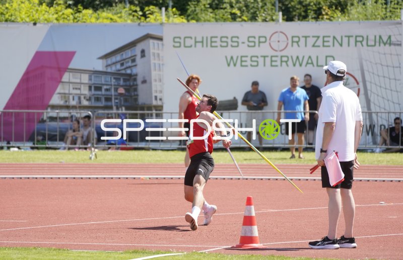 Speerwurf im Stadion Oberwerth in Koblenz