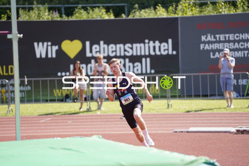 Petri Lennart (993) beim Sprint im Stadion Oberwerth Koblenz