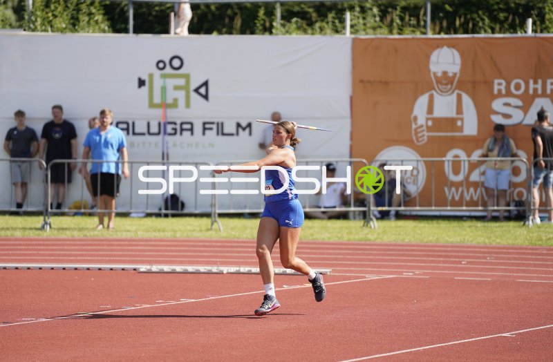 Arnold Franca (972) beim Speerwurf im Stadion Oberwerth Koblenz