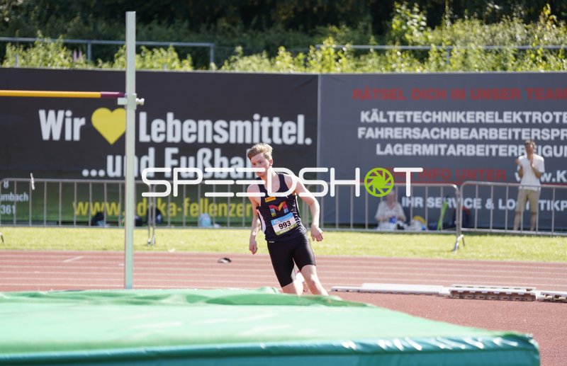 Petri Lennart (993) beim Hochsprung im Stadion Oberwerth Koblenz