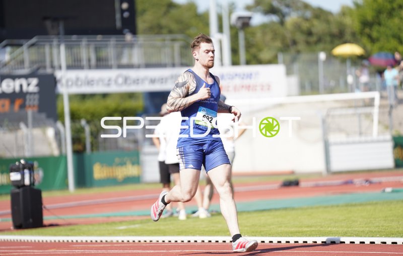 KEßLER Nils (682) beim Sprint im Stadion Oberwerth Koblenz