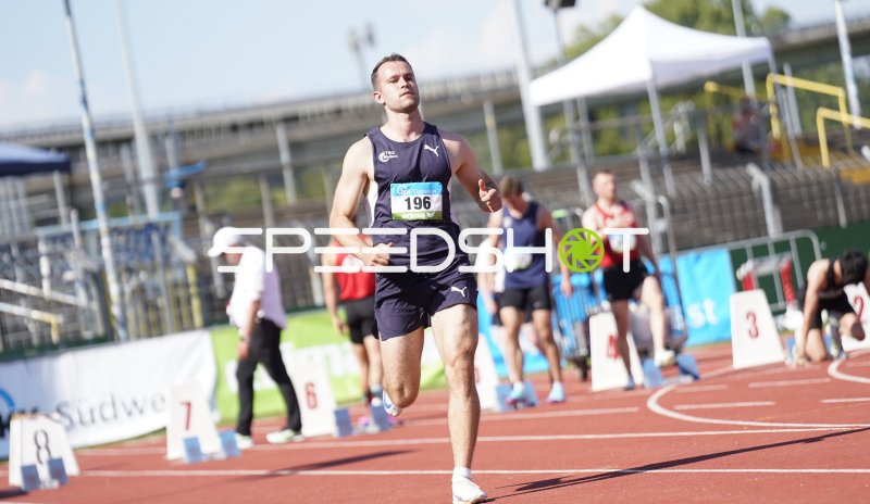 Meier Max (193) beim Lauf im Stadion Oberwerth Koblenz