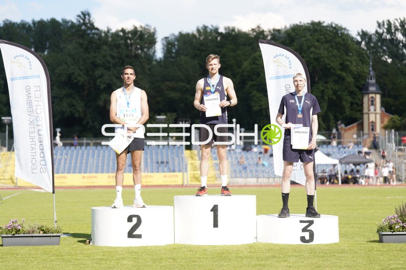 Siegerehrung beim Deutschen Leichtathletik-Verband im Stadion Oberwerth Koblenz
