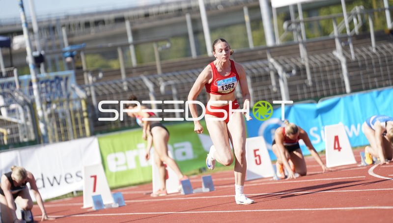Sohn Nelly (1362) beim Sprint-Start im Stadion Oberwerth Koblenz