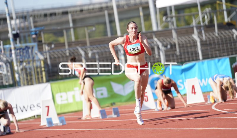 Sohn Nelly (1362) beim Sprint im Stadion Oberwerth Koblenz